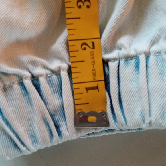 SWS Denim Co Acid Wash High Rise Cargo Denim Jogger jeans - Picture 9 of 10